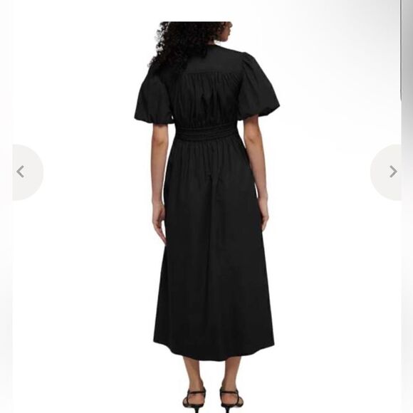 DEREK LAM MAYA TWIST FRONT MAXI DRESS - BLACK - Picture 9 of 9
